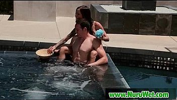 Japanese busty masseuse gives oral blowjob and nuru massage 08