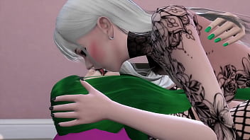 Two tattooed lesbians have fun