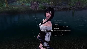 Skyrim couple have sex in the rain