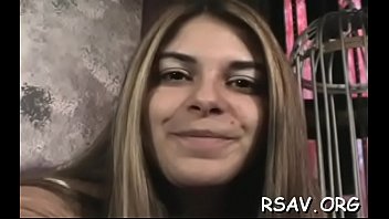 Strapped twat gets pinched