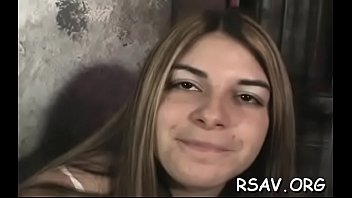 Strapped twat gets pinched