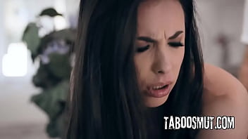 Brunette stepsister finally fuck with stepbrother who got out of jail