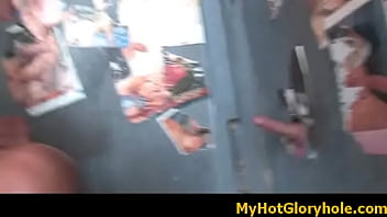 Amazing cock sucking through a gloryhole 30