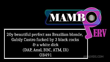 20y beautiful perfect ass brazilian blonde gabily castro fucked by 3 black cocks & a white dick dap anal 4on1 bb