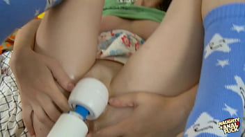 The slender blonde woman is lively and engages in sexual activities with both male genitalia and sex toys