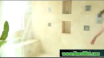 Busty masseuse gives nuru massage 19