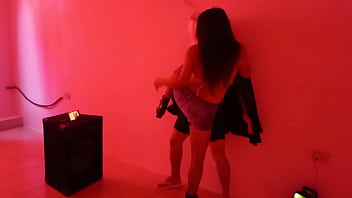 Halloween started off very well i fucked a big rabbit at the nightclub real porn at the nightclub