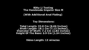 Kitty li testing the handmade impaler size m with additional anal fisting twt357