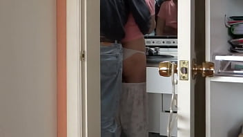 Spying on beautiful stepmother in the bathroom she gets ready to have sex and pees Spying on beautiful stepmother in the bathroom she gets ready to have sex and pees