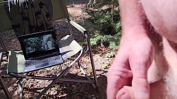 Jerking My Cock In The Trees thumbnail