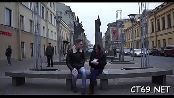 Filthy slit hole of a horny babe gets fucked in different poses