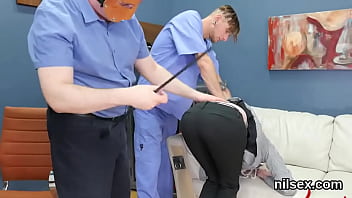 Silly cockslut gets her fuckholes gaped and deeply nailed