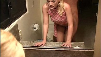 Blonde fucked in the bathroom