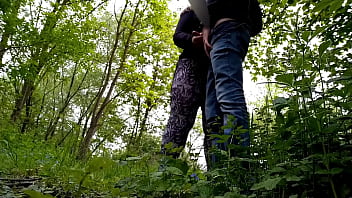 Son In Law Begged Mother In Law For Sex On The Outdoor But Only Got A Handjob thumbnail