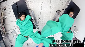 Stepsisters aria nicole & angel santana's pussy gets blasted with cum