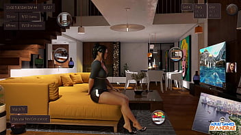 Ep17 tracy sucking her man's cock while he’s playing living with american sunset