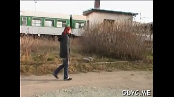 Insatiable redhead maid julia blows well