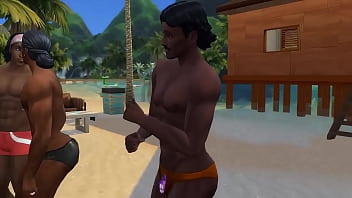 Gay Beach House Fuck Fest Wicked Whims thumbnail