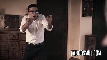 Blonde teen stepsister pity fucks with her geek stepbrother