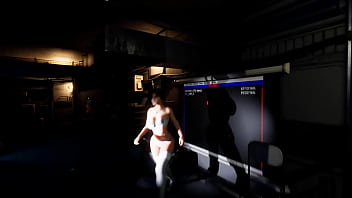 Lara's body is capable of arousing anyone exploring an abandoned bunker 3d