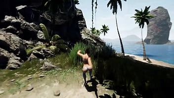 Lara's body is capable of arousing anyone exploring an abandoned bunker 3d