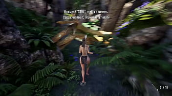Lara's body is capable of arousing anyone exploring an abandoned bunker 3d