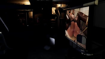 Lara's body is capable of arousing anyone exploring an abandoned bunker 3d