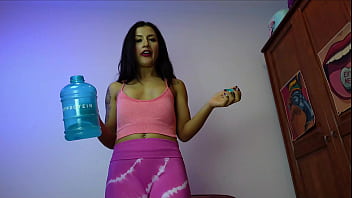 Hot girl instructs you to workout