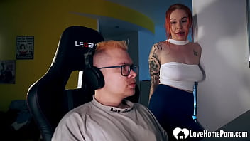 Sucking his big hard cock in pov