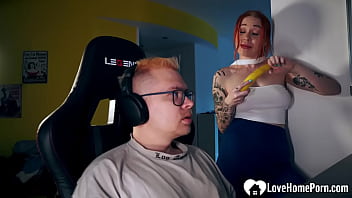 Sucking his big hard cock in pov