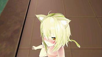 Nekomata okayu hentai dance hololive underwear cat girl mmd 3d blonde hair clip Nekomata okayu hentai dance hololive underwear cat girl mmd 3d blonde hair clip