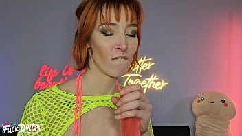 Tall skinny pixie pink drinks & pvkes piss and milk pee in guy's mouth 0% pussy roughly ass & face slammed