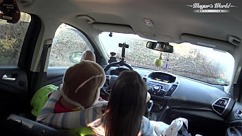 Behind the scenes of lili charmelle a car stop for fuck and creampie