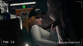 Vanessa fucks on the job