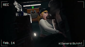 Vanessa fucks on the job