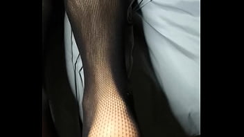 Culona en medias pre