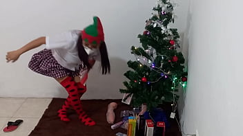 I'm having fun with my christmas presents this is my new collection of erotic toys to have sex next year student masturbates on his dirty christmas