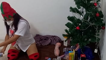 I'm having fun with my christmas presents this is my new collection of erotic toys to have sex next year student masturbates on his dirty christmas