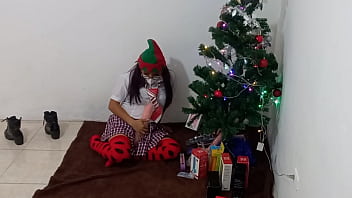 I'm having fun with my christmas presents this is my new collection of erotic toys to have sex next year student masturbates on his dirty christmas