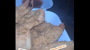 Vegan playground was a success original herbivore with the chikn bites omgg