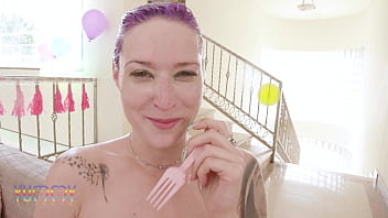 Yummy celebrates mina k’s birthday with a triple penetration dap dp pee awesome scene