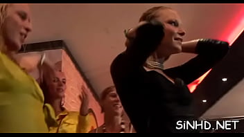 Sexy chicks are charming studs with raucous cock sucking