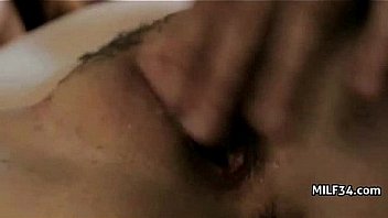 Hot cougar gets mouthful of cum