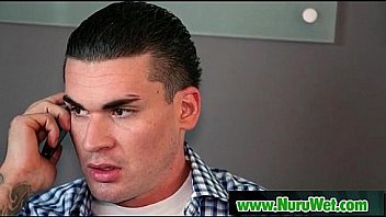 Asian busty babe gives slippery nuru massage 11