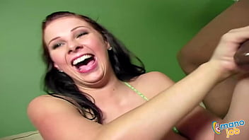 Intense cock jerking sesh with sexy milf