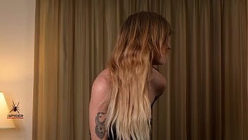 Hazel ash models a nifty black bodysuit