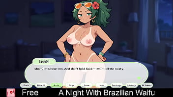 A Night Brazilian Waifu Free Steam Game Visual Novel 2d Adult Dating Sim Erotic Hentai Romance thumbnail