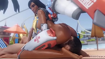 Overwatch pharah facesitting anon