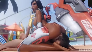 Overwatch pharah facesitting anon