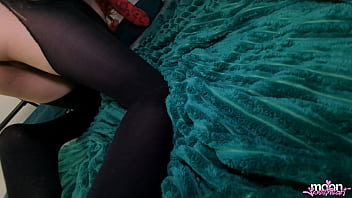 Stepdaughter came after graduation in torn pantyhose rough fucking with talking